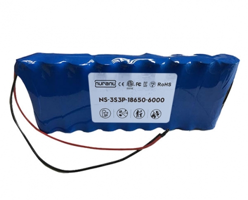11.1V 5.2AH 18650 lithium-ionbatterijpak voor industriële instrumenten