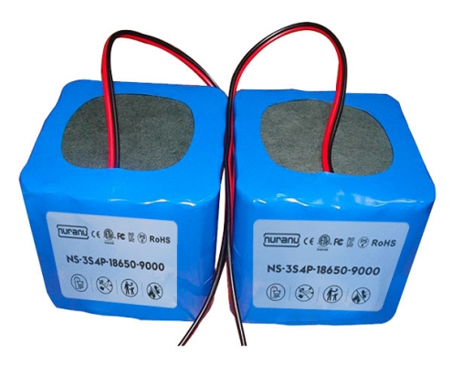 11.1V 9AH 18650 lithium ion battery pack for portable gas detector