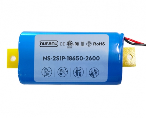 7.4V 2600mAH 2.6AH lithium ion battery pack for emergency light