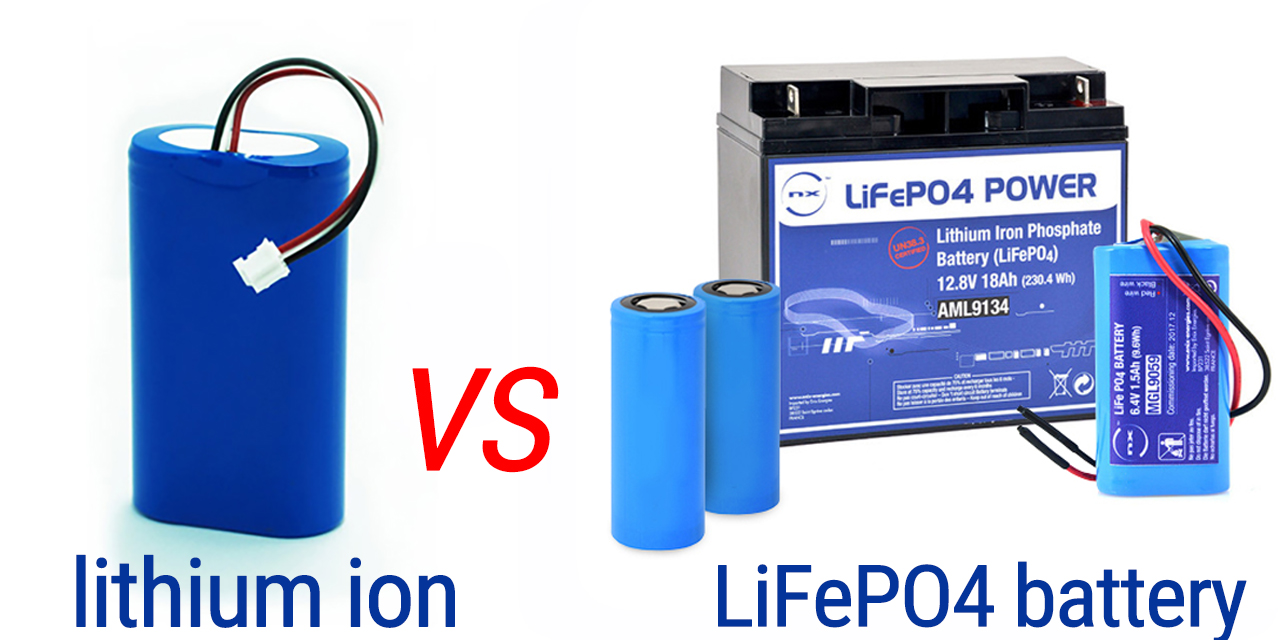 LiFePO4 vs lithium ion battery