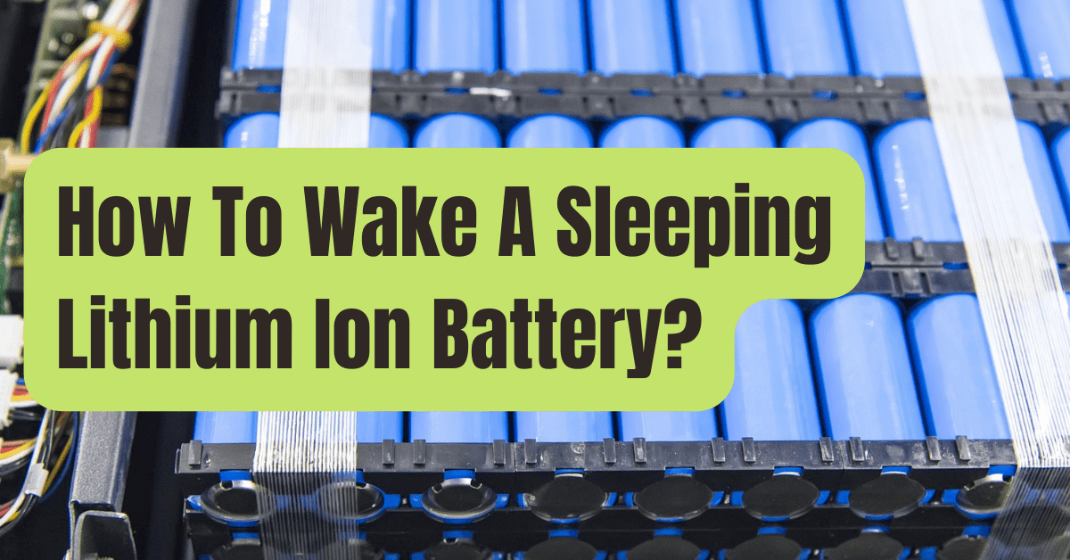 ¿Cómo despertar un paquete de baterías de iones de litio dormido?