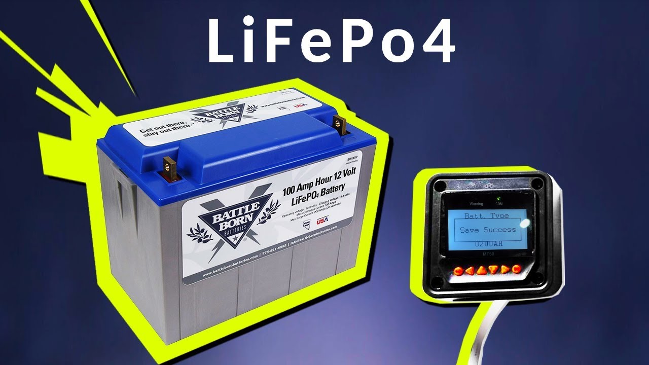 solar charge controller settings for lifepo4 batteries
