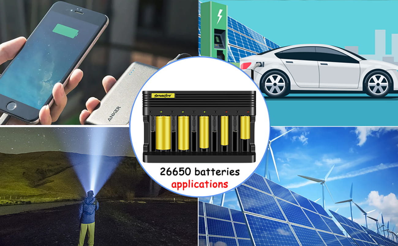 26650 batteries applications