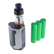 Vape and 3 lithium-ion 18650 batteries