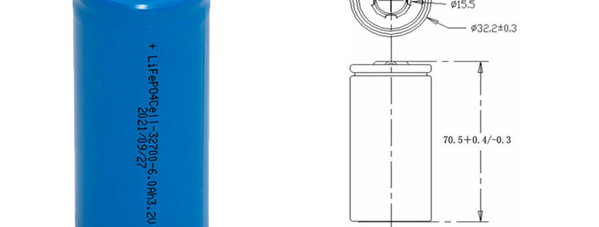 What are the dimensions of a 32700 battery?