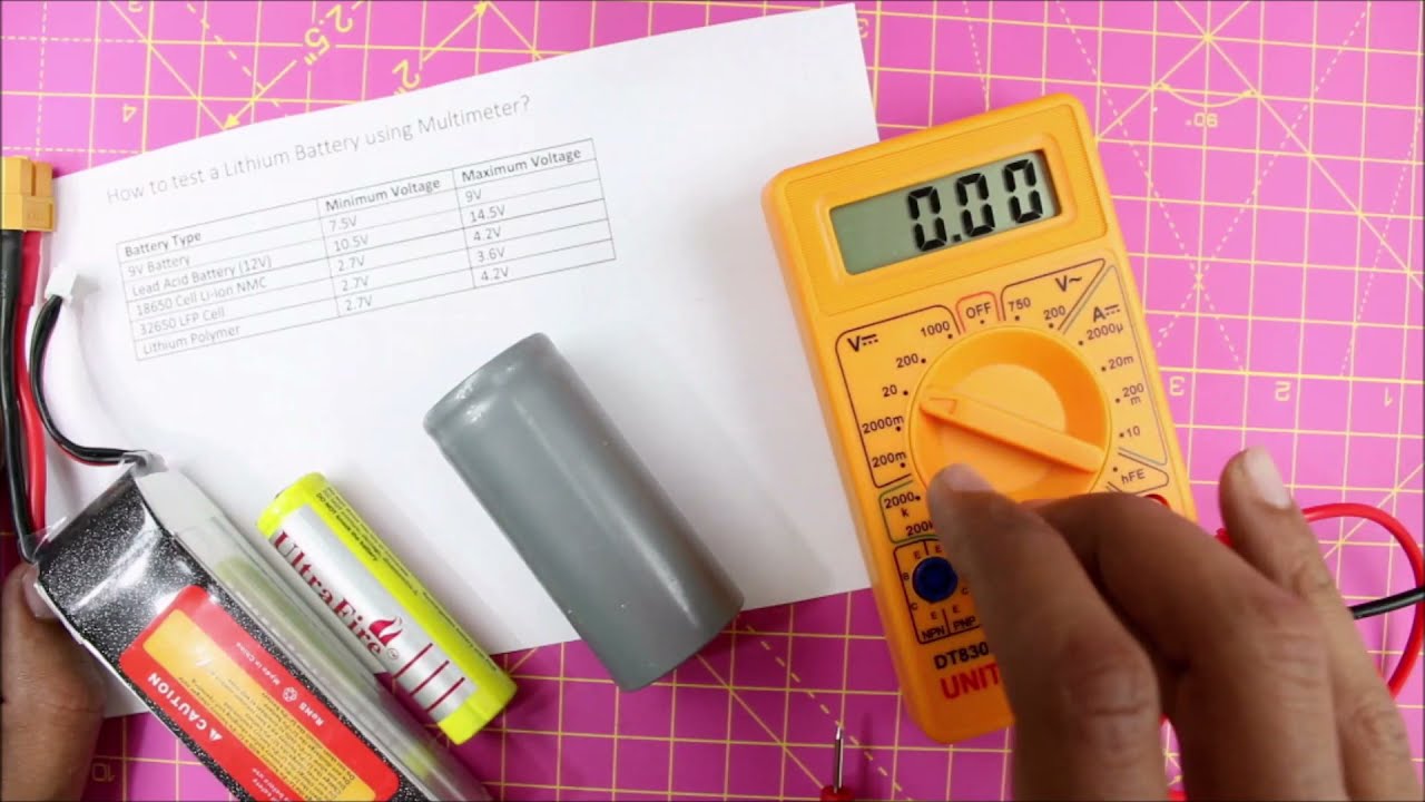 how to check 18650 battery health