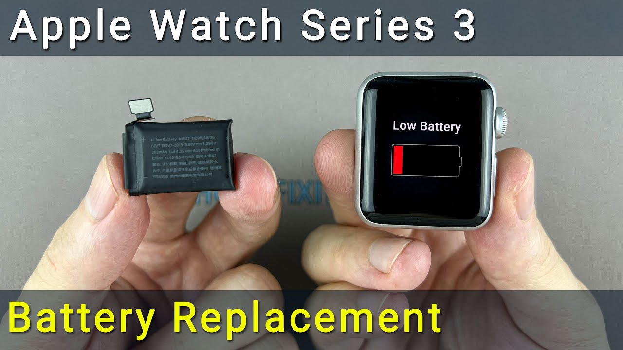 how to replace apple watch battery