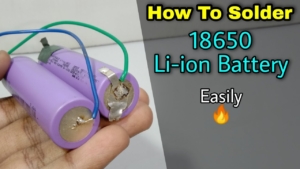 comment souder des batteries 18650 ensemble