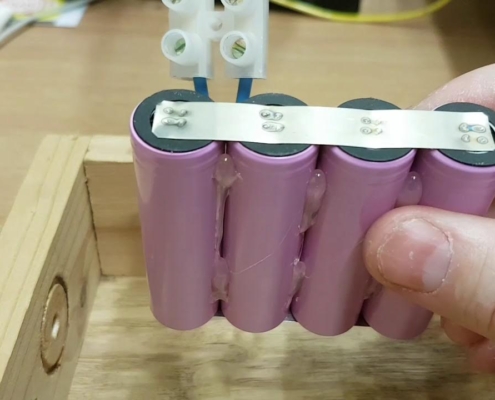 spot welding 18650 batteries