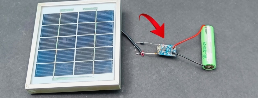 how to charge 18650 battery with solar panel