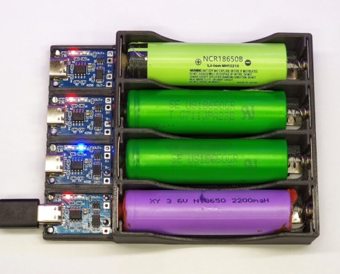 how to charge multiple 18650 batteries