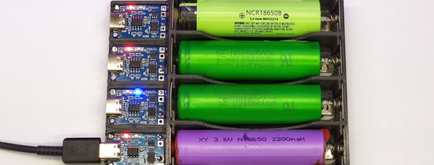 how to charge multiple 18650 batteries