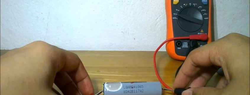 how to check 18650 battery with multimeter