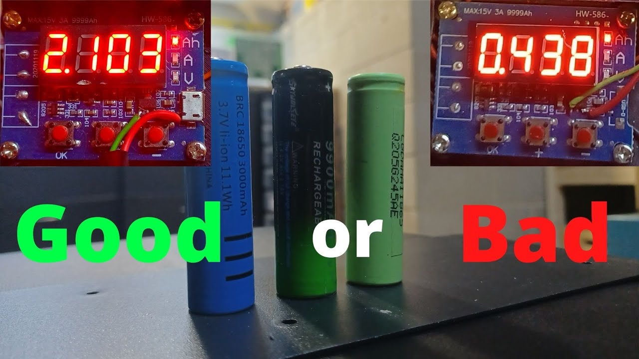how to check if 18650 battery is good