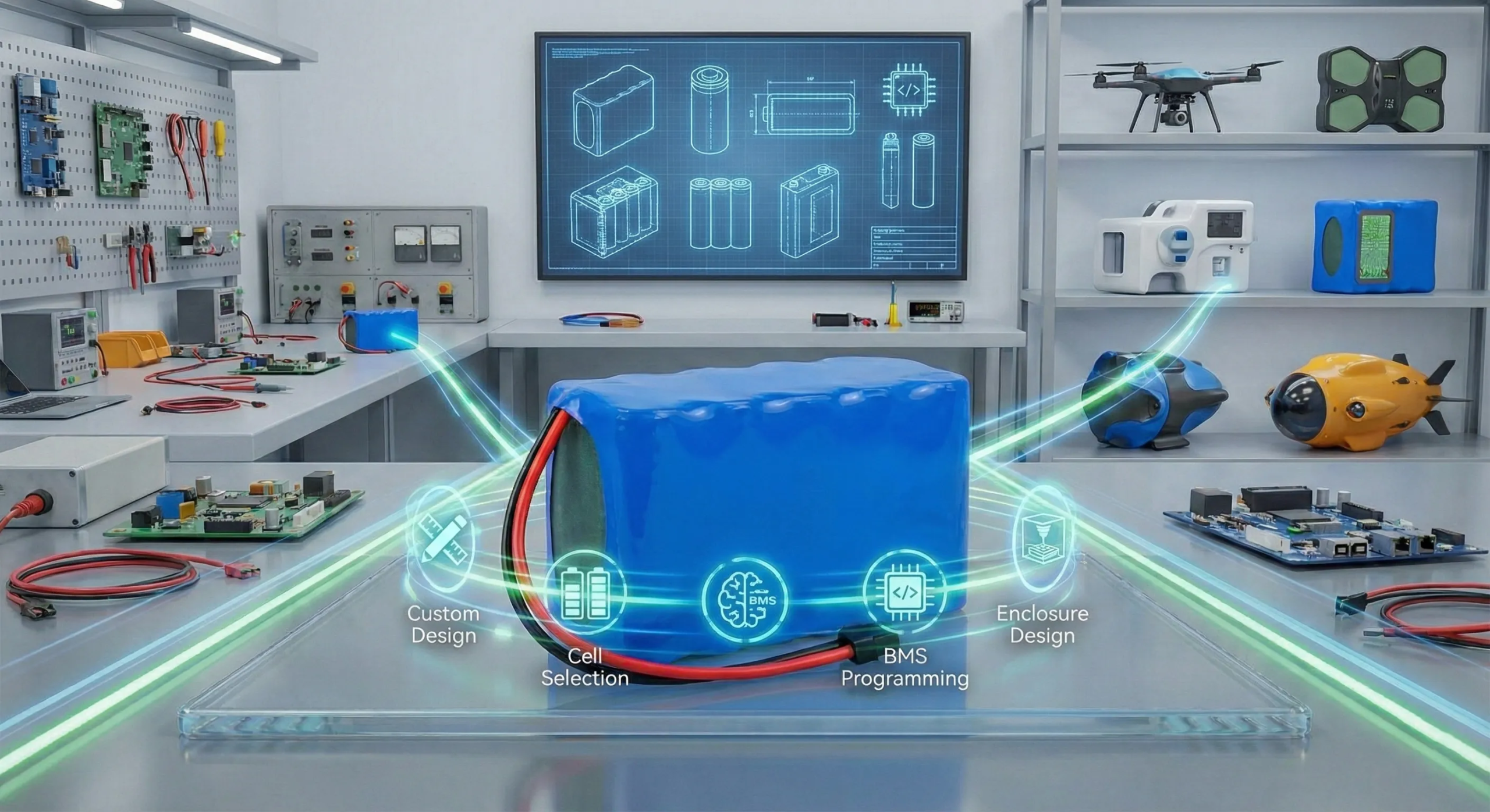 Solutions de batteries personnalisées