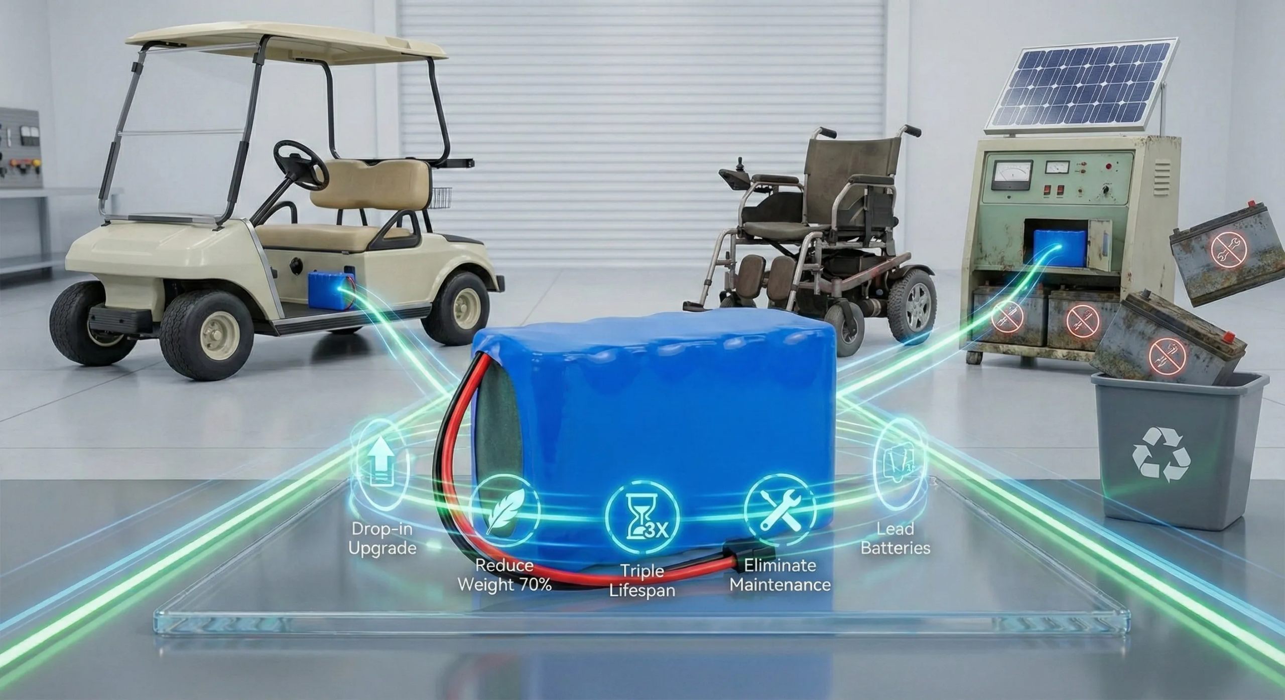 Batteries de remplacement au plomb-acide