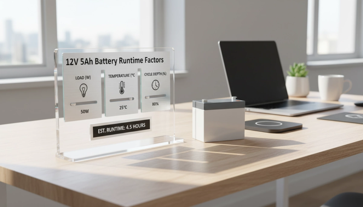 ปัจจัยที่มีผลต่อระยะเวลาการใช้งานของแบตเตอรี่ 12V 5Ah