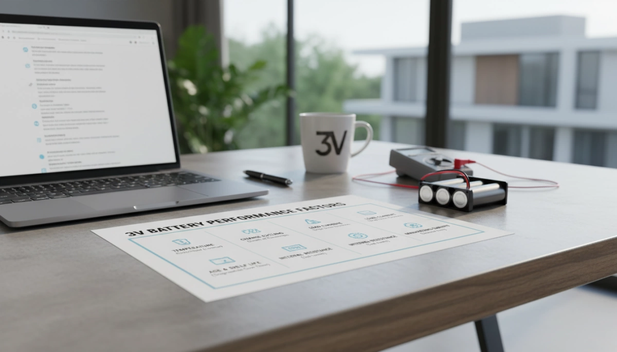 Facteurs de performance des batteries de 3V