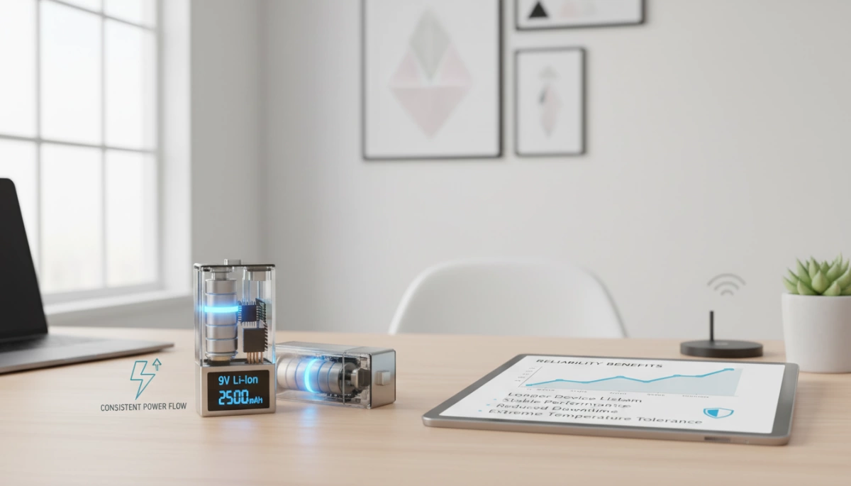 Avantages de fiabilité des ampères et de la chimie de la batterie lithium 9V