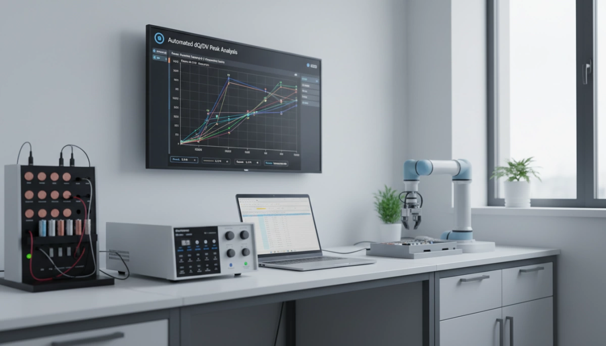 Analyse automatisée des pics dQ/dV pour les batteries
