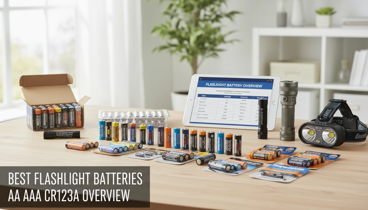 Aperçu des meilleures batteries de lampe de poche AA AAA CR123A