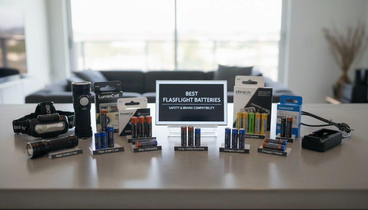 Sécurité des meilleures batteries de lampe de poche & compatibilité avec les marques