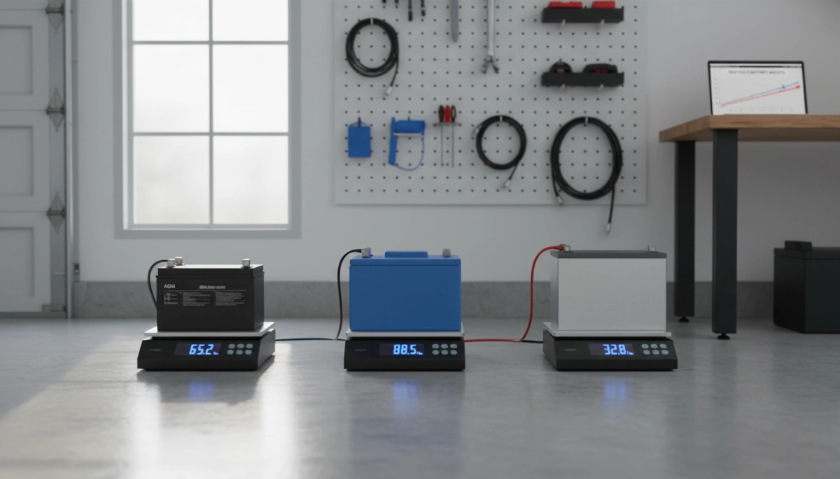 Comparaison du Poids des Batteries à Cycle Profond