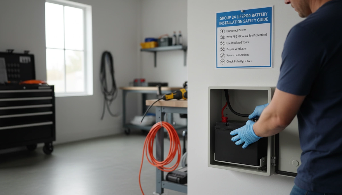 Guide de sécurité pour l'installation de batteries LiFePO4 de groupe 24