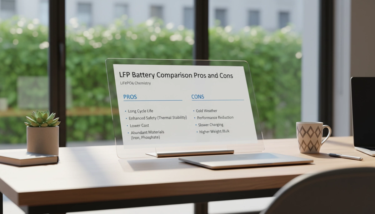 Comparaison des avantages et inconvénients des batteries LFP