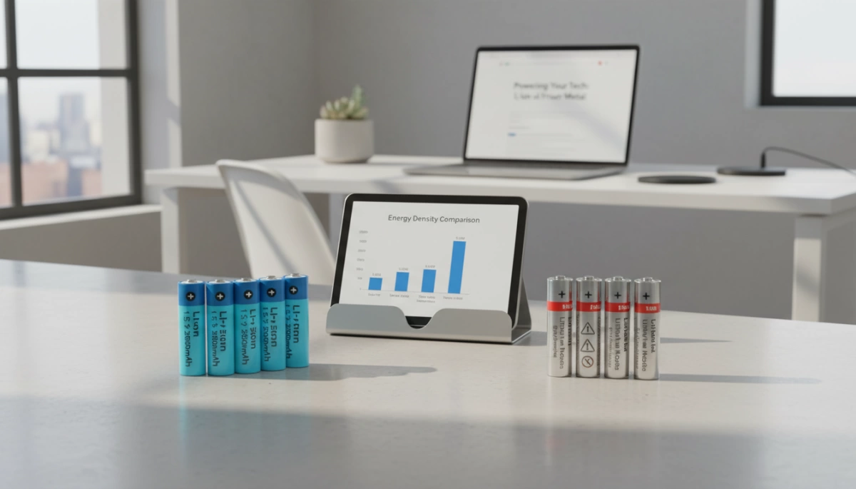 Piles AA au lithium-ion vs cellules en métal de lithium