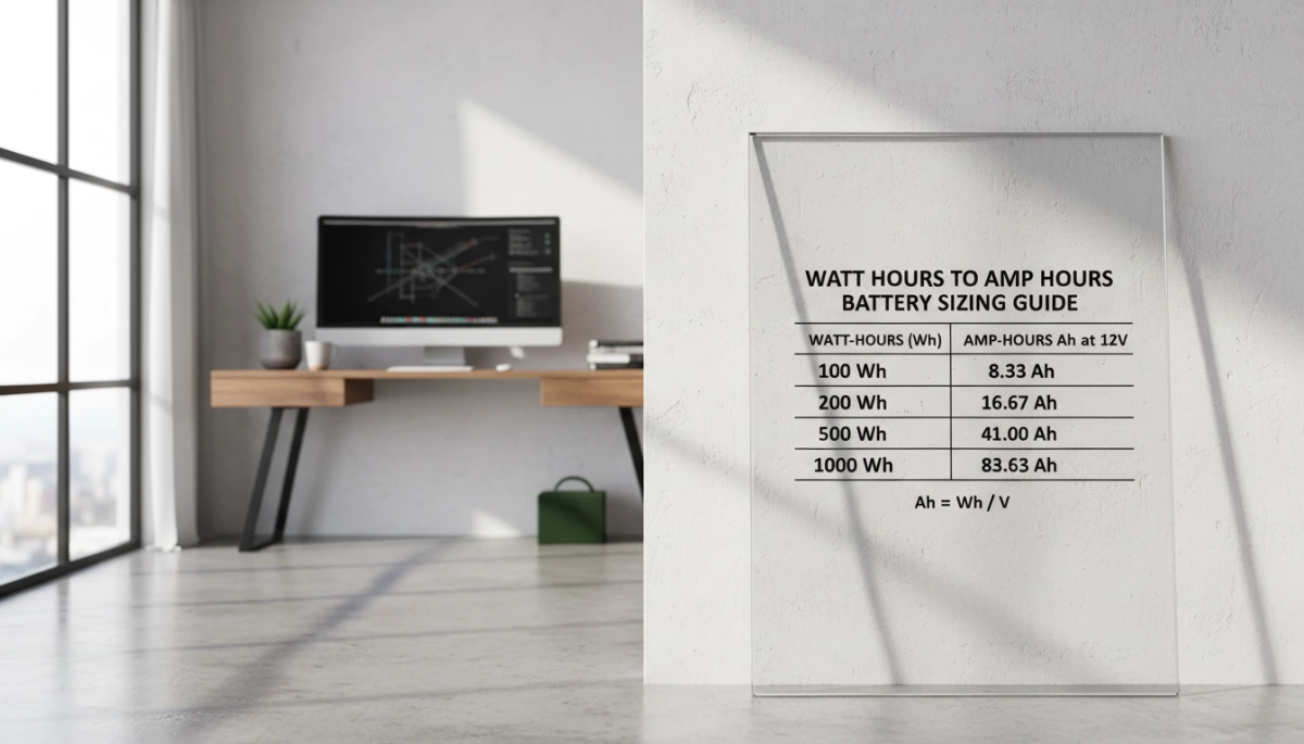 Guide de dimensionnement des batteries en watt-heures en ampères-heures