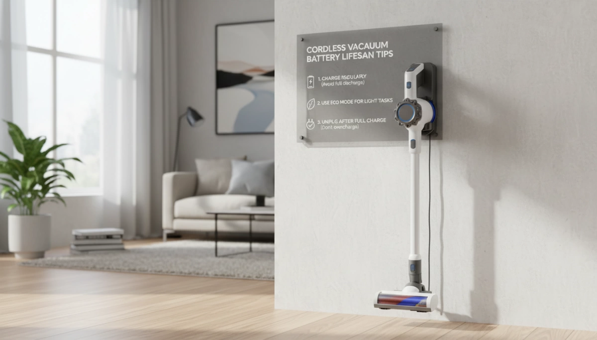 Tipps zur Lebensdauer von kabellosen Staubsaugerbatterien