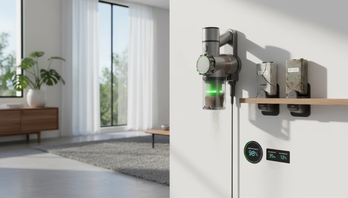 Lebensdauer und Haltbarkeit von kabellosen Staubsaugerbatterien