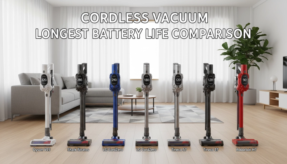 сравнение долговечности аккумулятора в беспроводных пылесосах