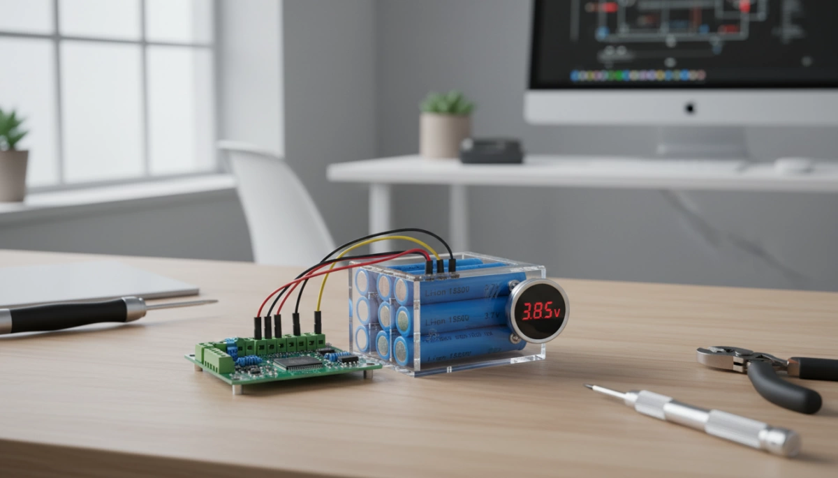 Spannungsüberwachung und Sicherheit des 18650-Batterie-BMS