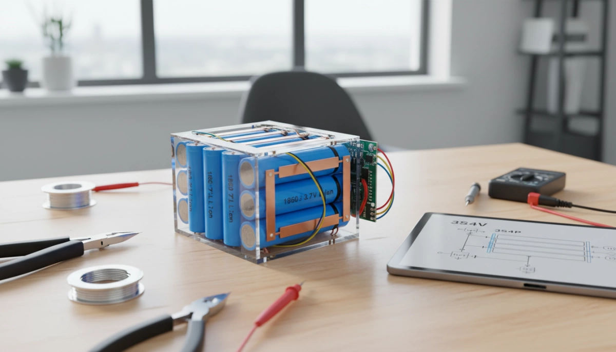Design des 18650-Batteriepacks und Spannungsmanagement