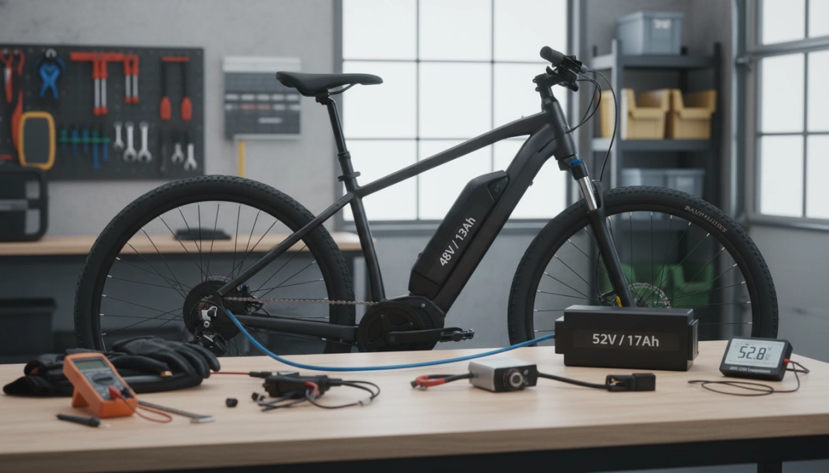 Wpływ upgrade'u baterii 52V na komponenty roweru elektrycznego 48V