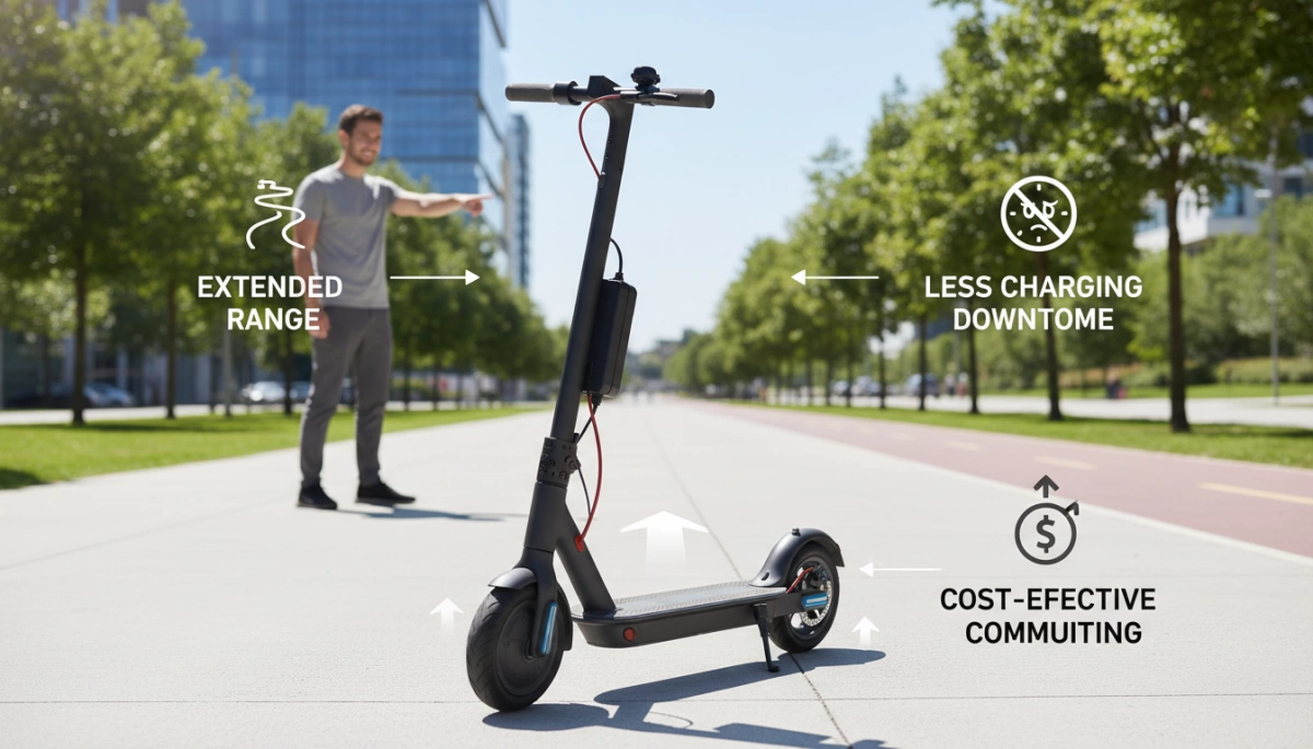 電動スクーターに追加バッテリーを追加する利点