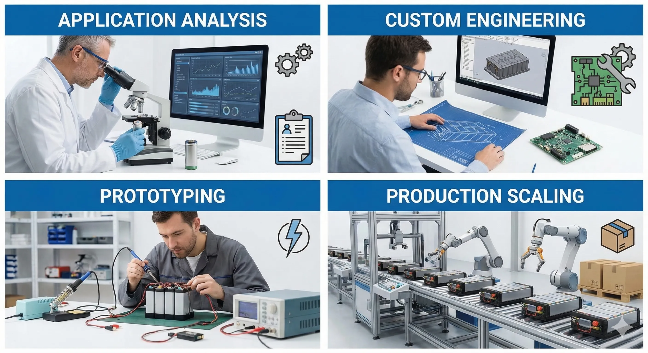 Batterie personnalisée pour soins personnels