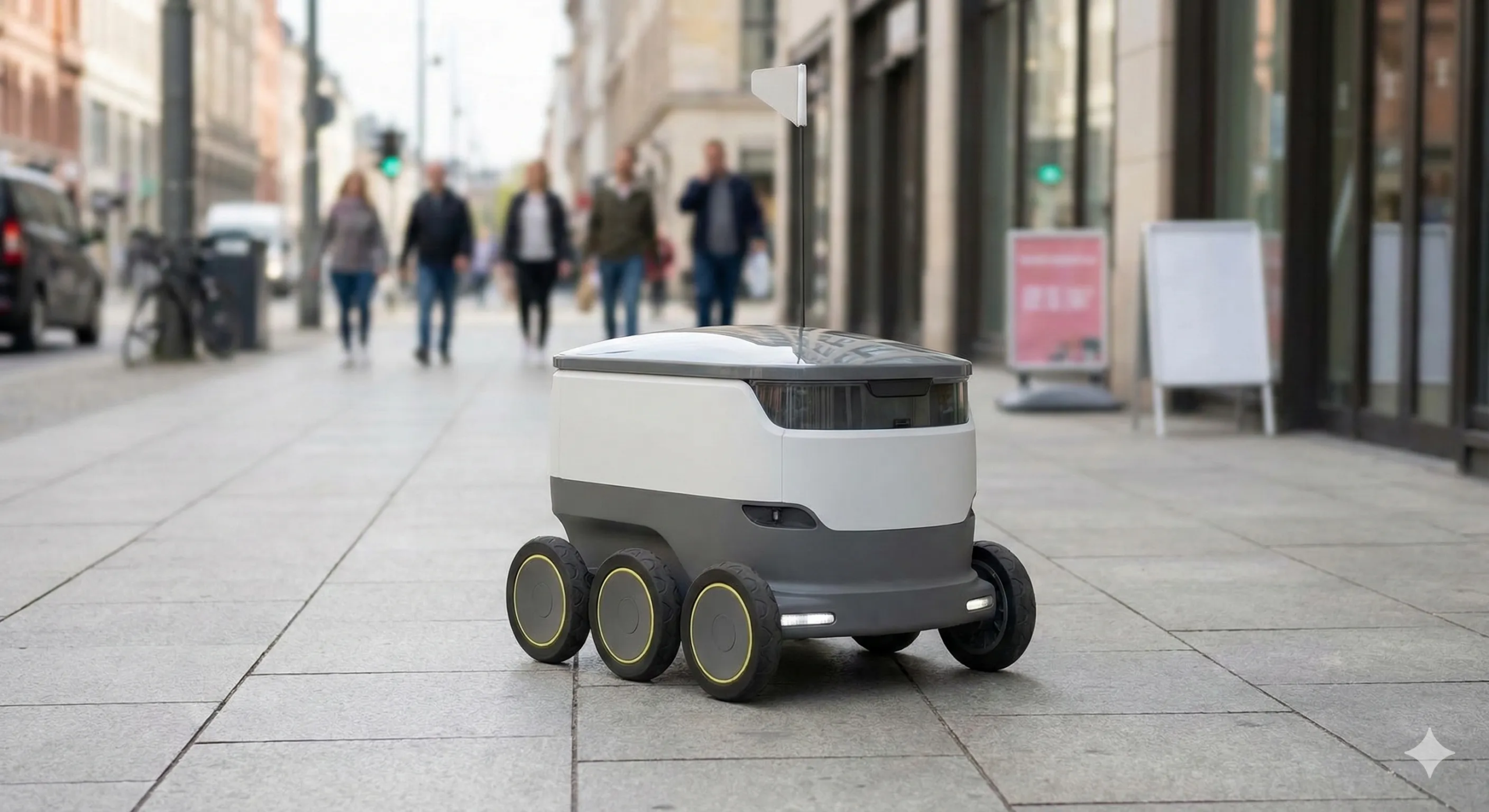 Lieferroboterbatterie