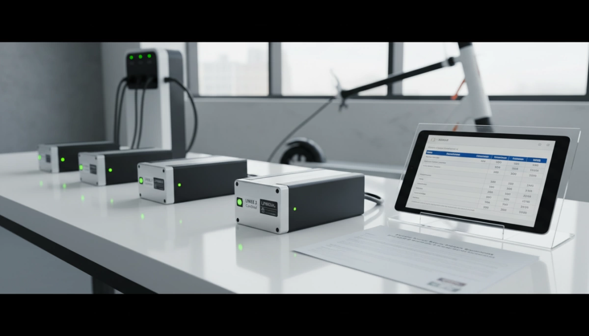 Conformidad de baterías de scooter eléctrico y MOQ