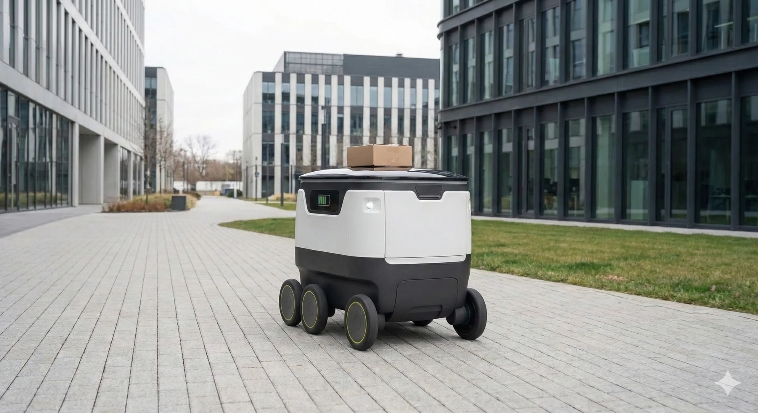 Robots de entrega en parques