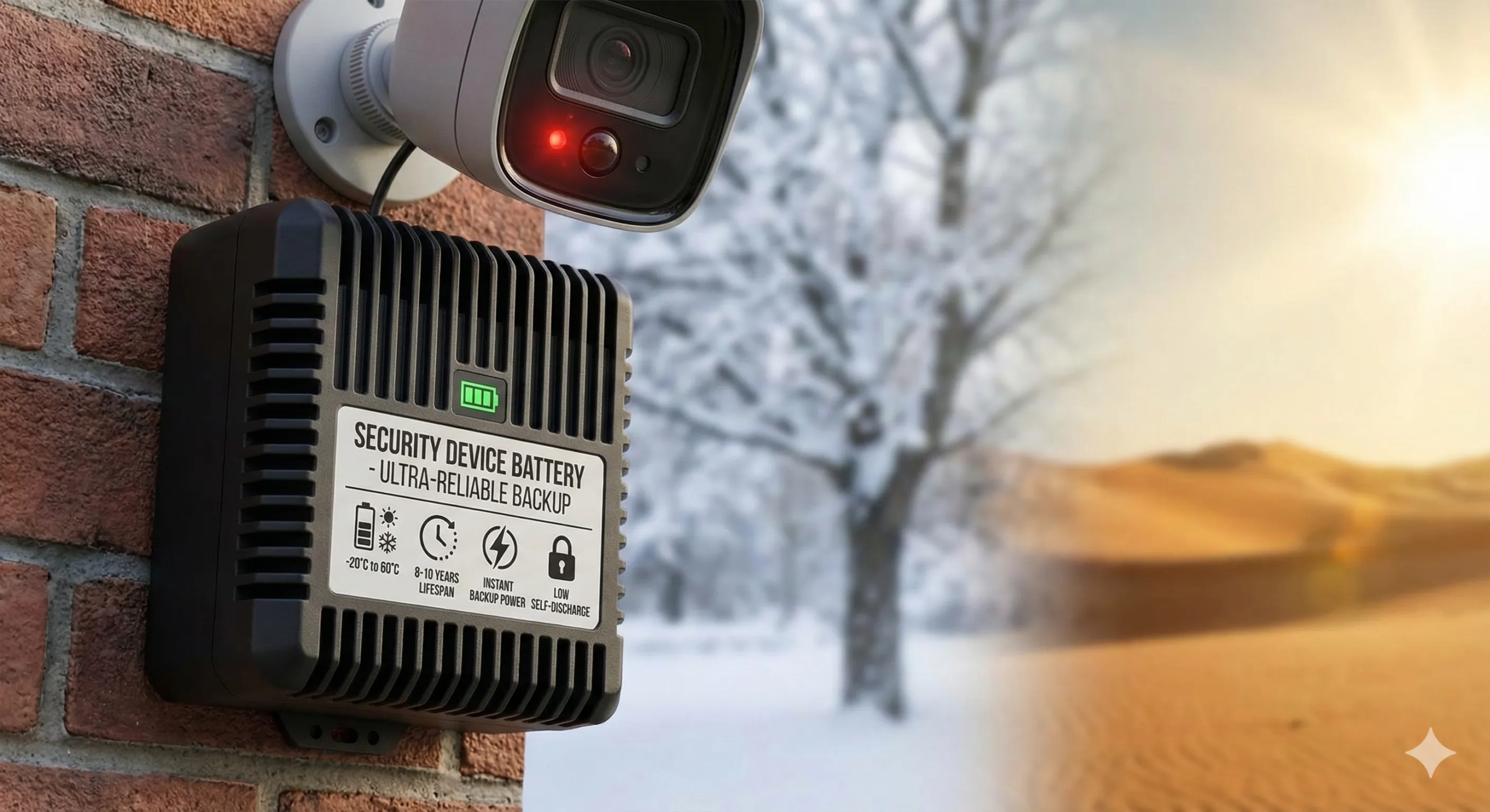 Батарея для системы видеонаблюдения