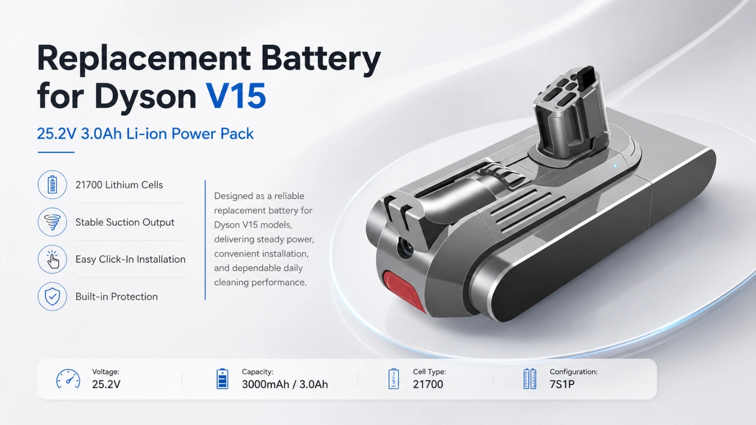Dyson DS-V15 25.2V 3.0Ah view 1