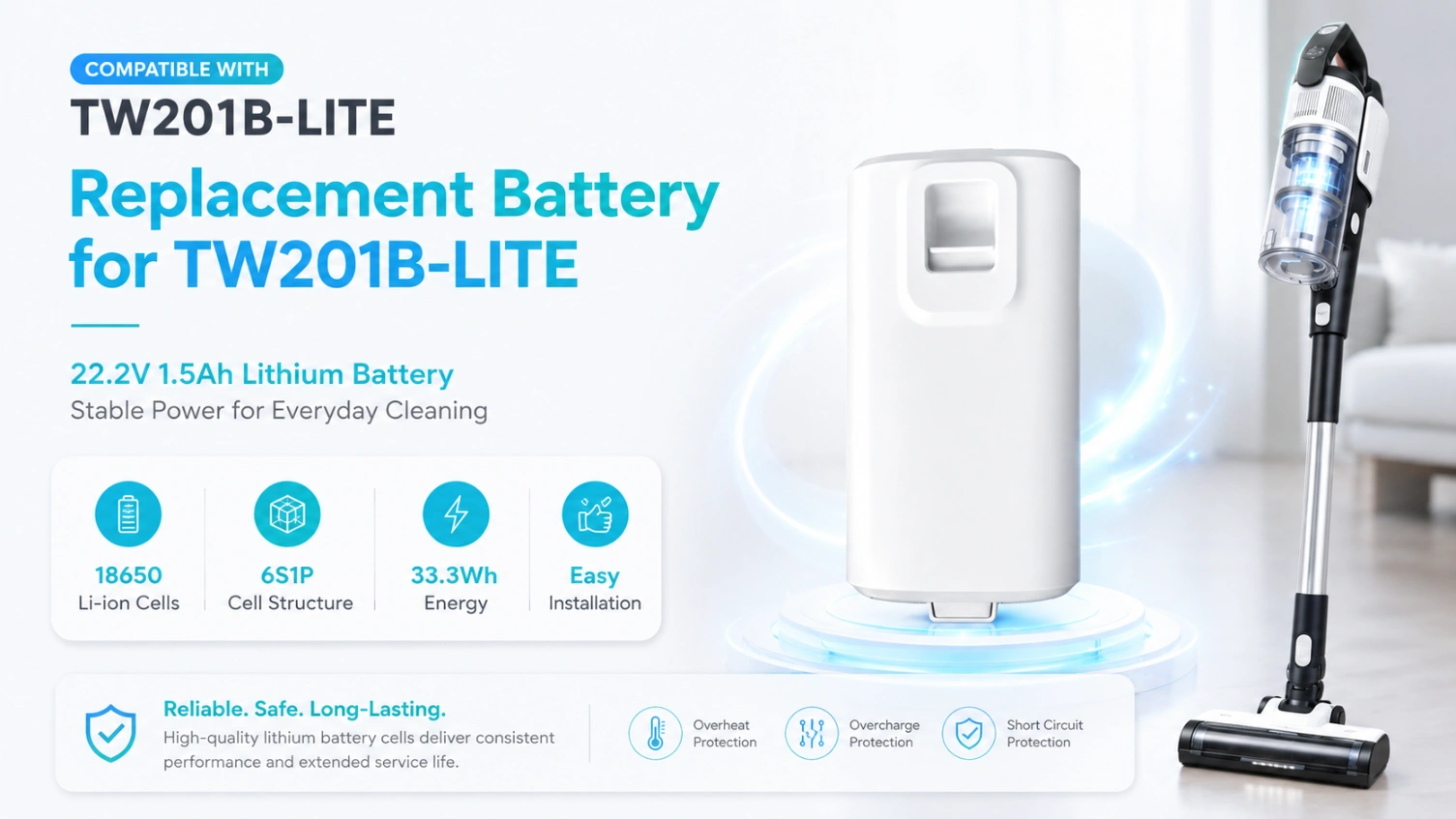 LEVOIT TW201B-LITE 22,2 V 1,5 Ah Ansicht 1