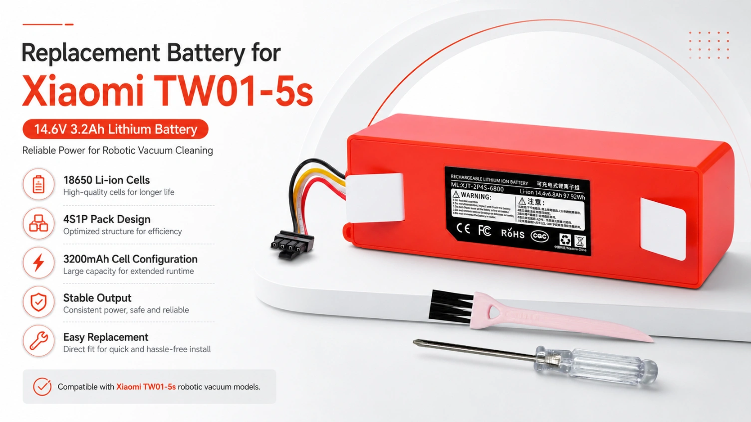 Xiaomi TW01-5S 18V 3.2Ah view 1