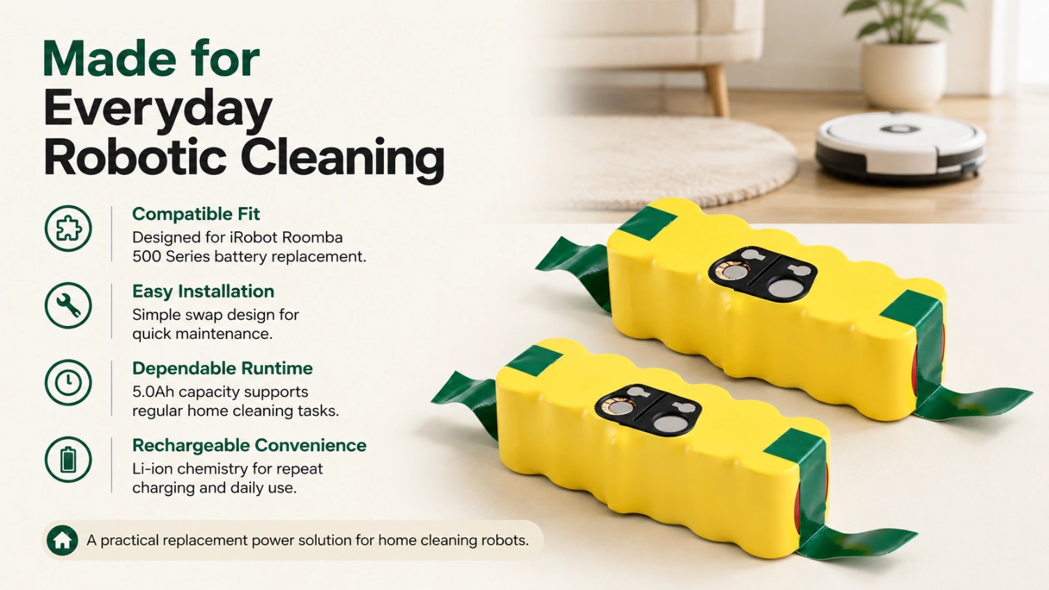 iRobot Roomba 500 14.4V 5.0Ah view 4